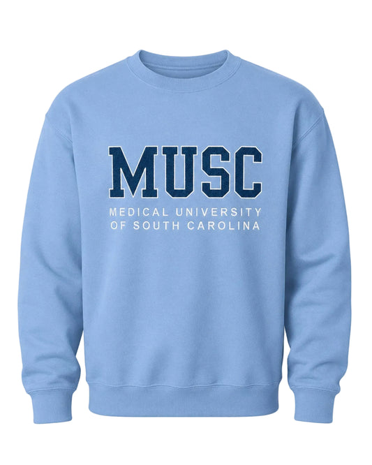 Embroidered MUSC Shirt_Varsity Outline Font